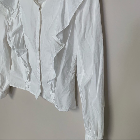 Wilfred White Panthere Ruffled Blouse XS - Picture 7 of 12